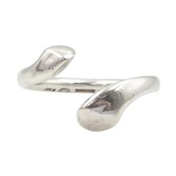 Silver devoted hearts ring by Regitze Overgaard for Georg Jensen, No 262, boxed