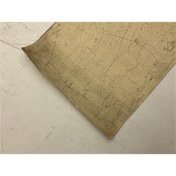 Ordnance map of Ireland, Second edition 1904, backed on linen, L approx 185cm