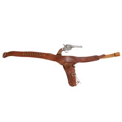 Replica Colt with leather holster L26cm
