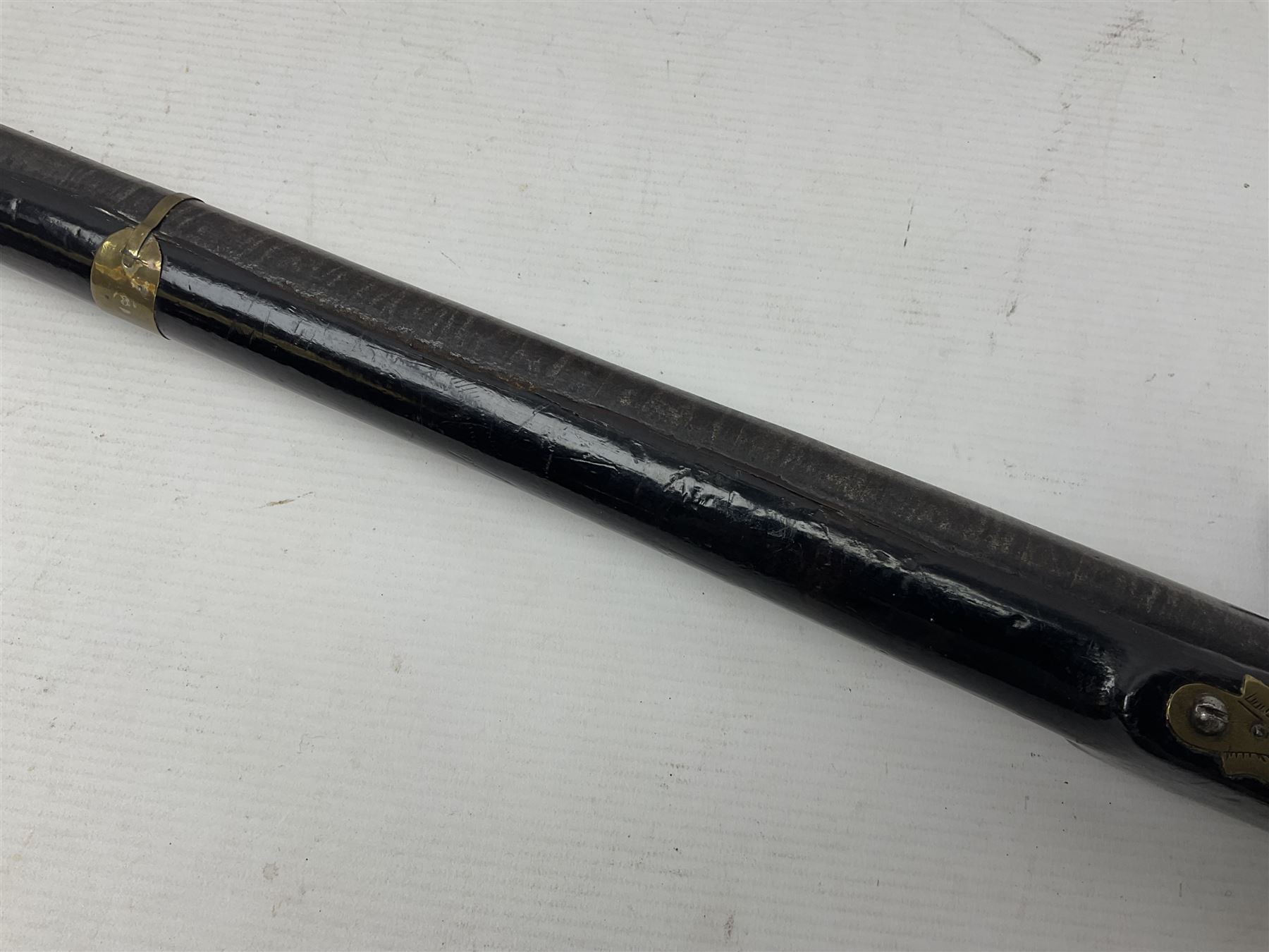 19th century Arabian(?) jezail flintlock musket, approximately 28-bore, the 137cm(54