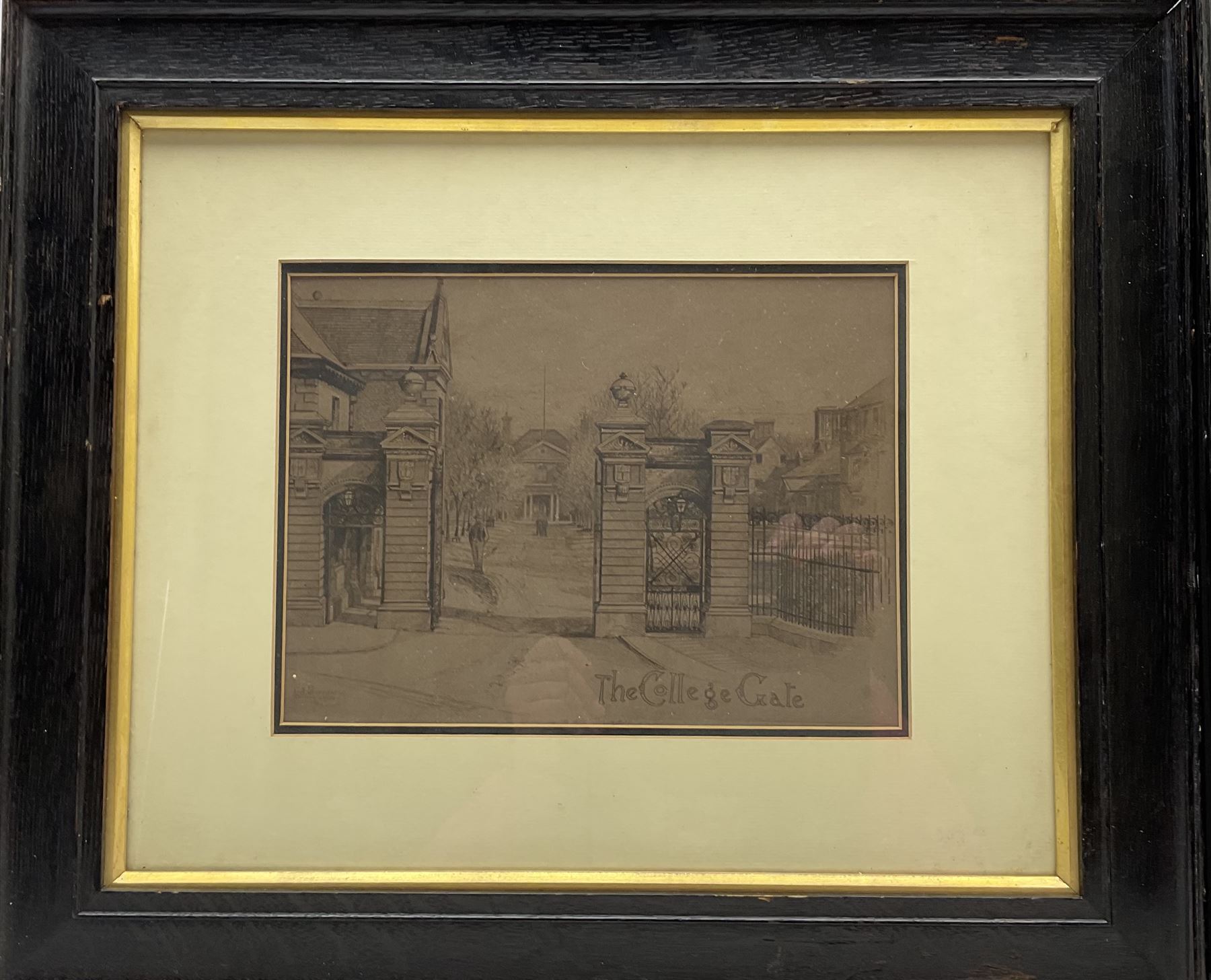 Edward Burrow (British 1869-1935): 'Marlborough College', set seven etchings pub. Cheltenham 1896, 27cm x 19cm (7) - VENDOR WILL COLLECT 