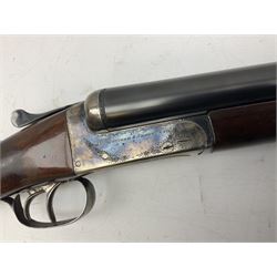 Spanish AYA 12-bore double barrel side-by-side boxlock ejector sporting gun, with 66cm barrels and top safety, walnut stock with chequered grip and fore-end, serial no.157943 L111cm SHOTGUN CERTIFICATE REQUIRED