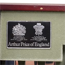 Arthur Price canteen of silver plated Kings pattern cutlery for twelve covers with additions 