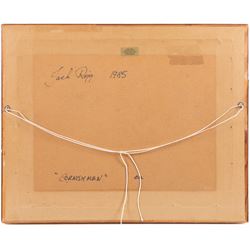 Jack Rigg (British 1927-2023): 'Cornishman', oil on canvas board signed, titled and dated 1985 verso, 34cm x 44cm