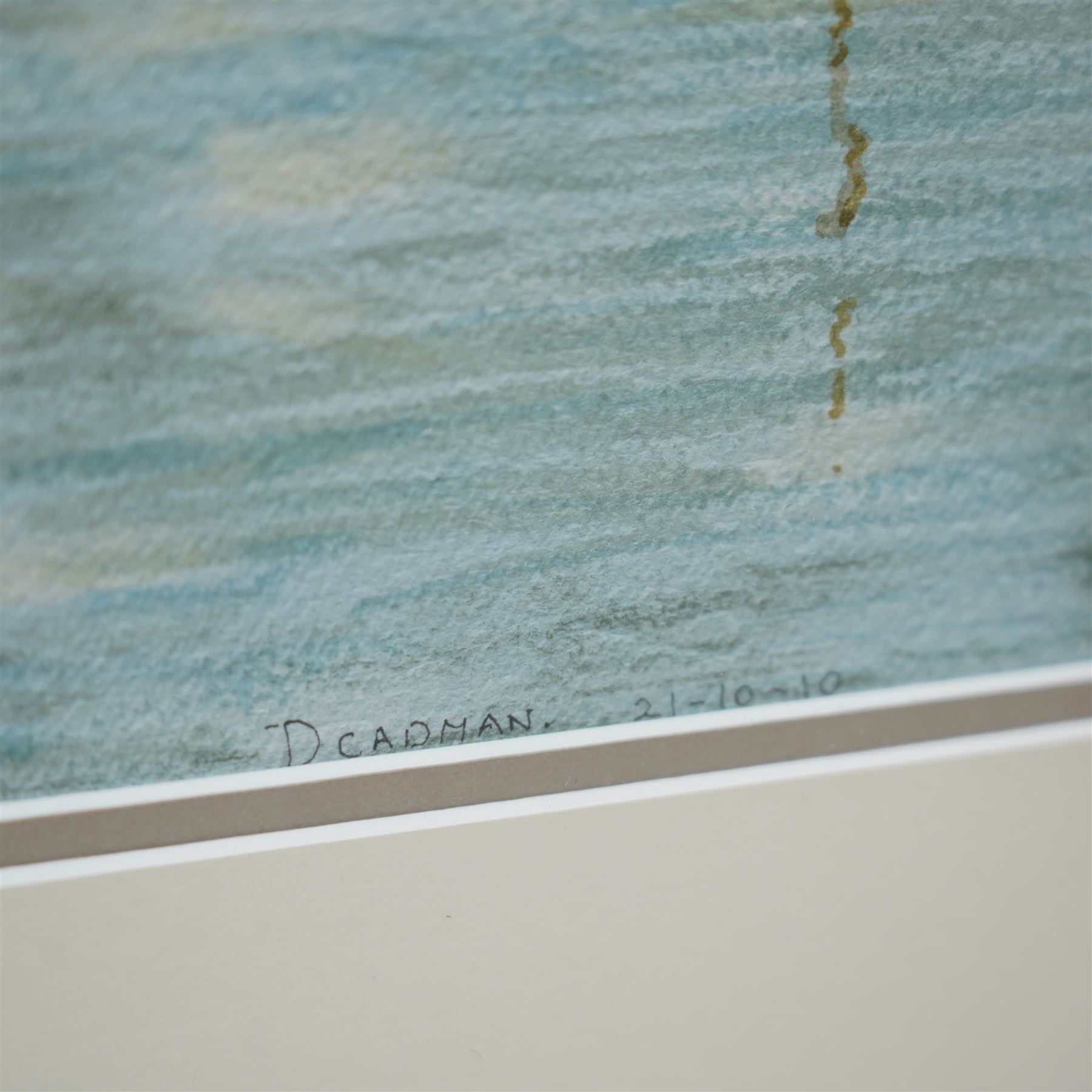 David Cadman (British Contemporary): 'The Thermopylae Leaving Foochow', watercolour signed and dated, titled on the mount 54cm x 74cm