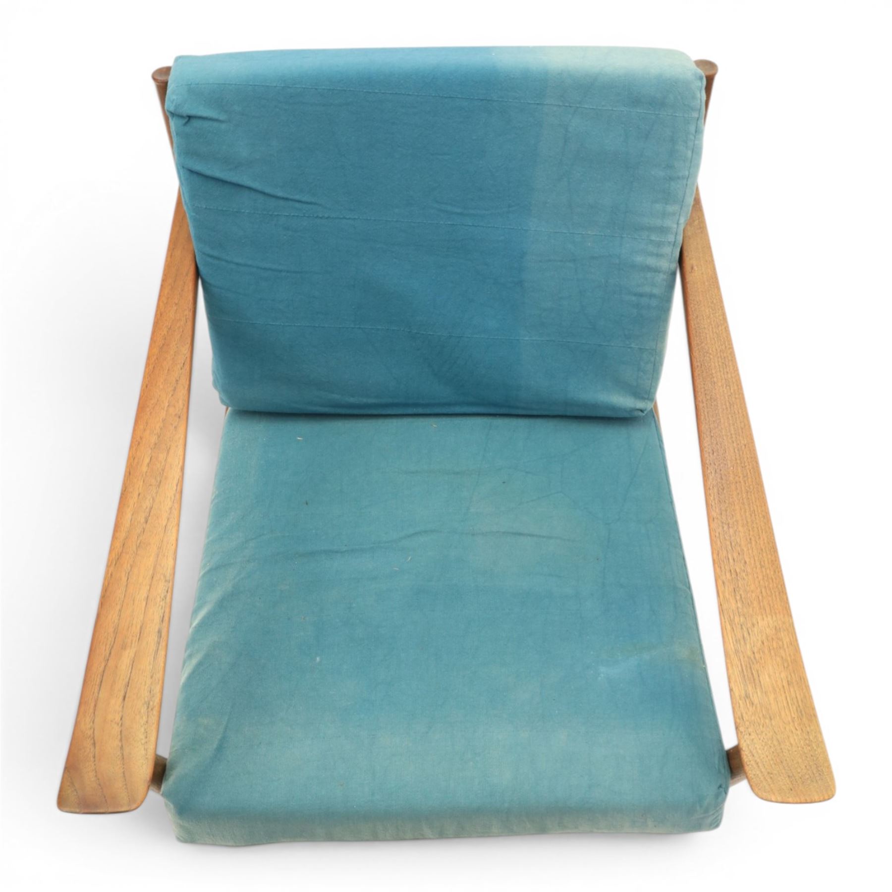 Peter Hvidt and Orla Mølgaard for France and Son - pair of mid-20th century model FD130 teak framed easy armchairs (2)