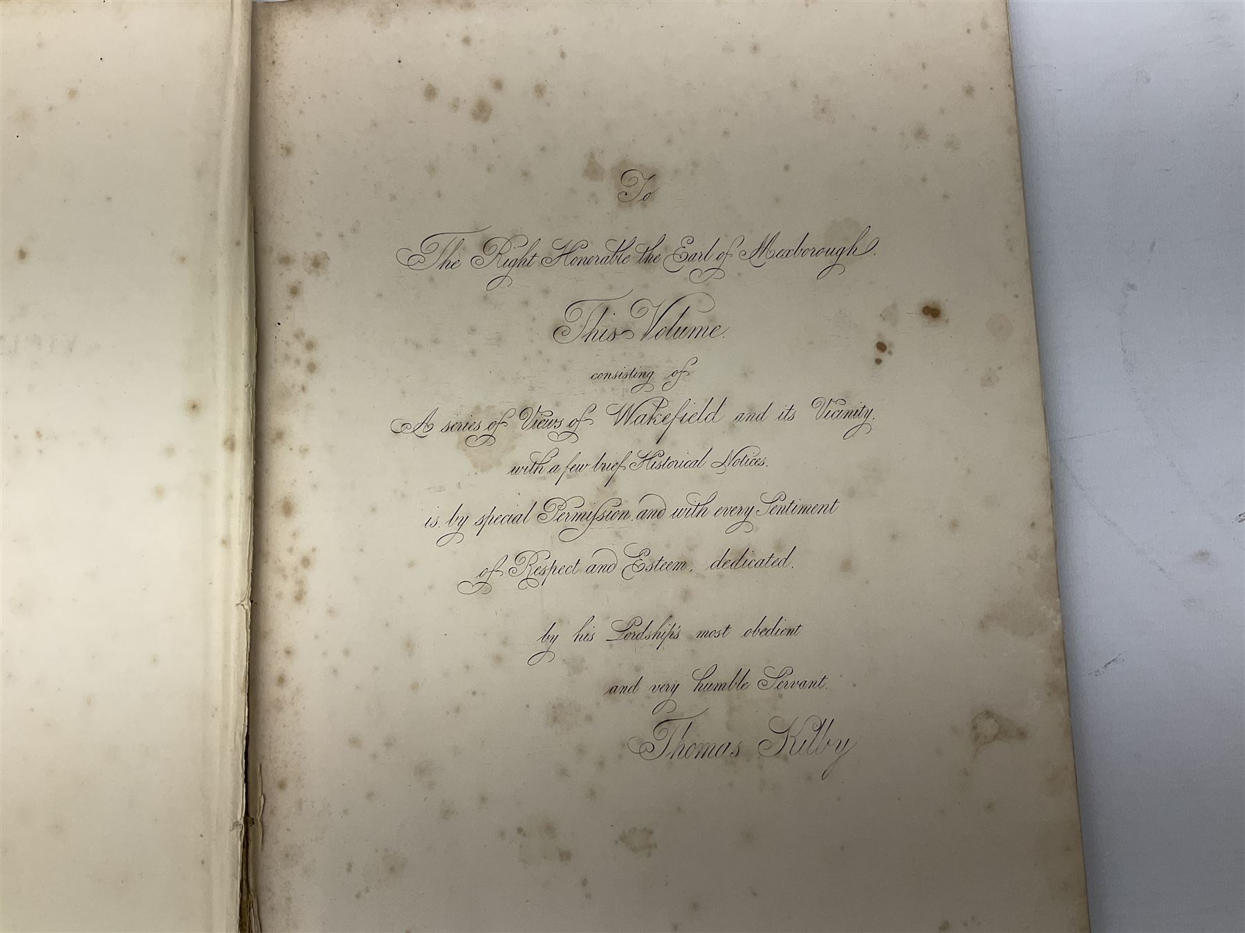Kilby Rev. Thomas: Scenery in the Vicinity of Wakefield 1843, illustrated with engraves plates, decorative green cloth/ gilt binding with all edges gilt