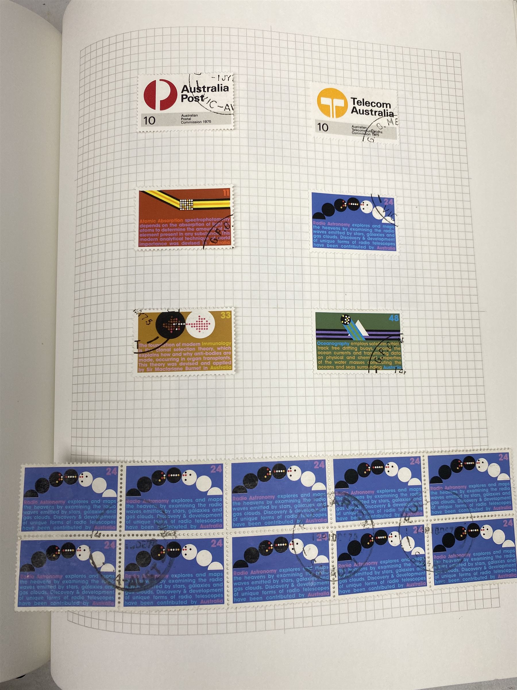 Australia 1913 and later stamps, including used and unused examples, postage due stamps, Queen Elizabeth II issues etc, housed in 'The Utile Hinged Leaf Album'