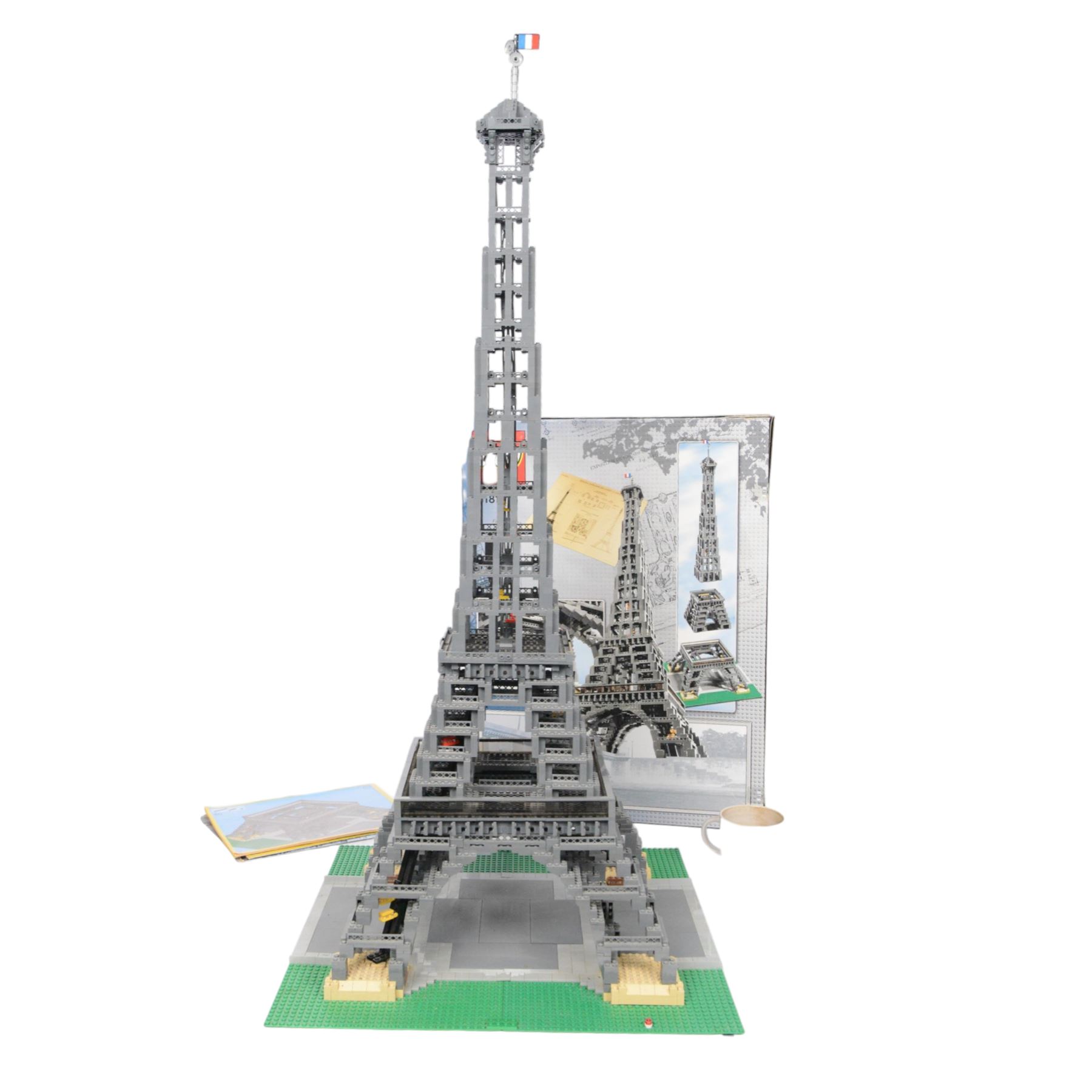 Lego Eiffel Tower no. 10181, 1:300 scale, built, with box and instructions