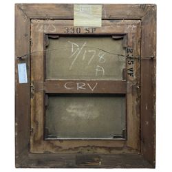 Jan Dircksz Both (Dutch 1615/18-1652) and Andries Both (Dutch 1612/1613-1642): Shepherd and Wife within an Italian Landscape, oil on canvas attributed and titled on the mount 60cm x 50cm 
Provenance: previously owned by the Countess Michalowski, Cork 
Notes: this picture captures the typical golden Italian light and shadowy foreground that Both highlighted in many of his works from the 1630s and early 40s. It is likely the figures were executed by his elder brother Andries, who drowned in Venice 1642.