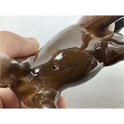 Seven Beswick figures of horses, including Connemara pony in grey no.1641, Arab in bay no.1265, large foal in grey no.947 etc, together with a Goebel figure of a horse (8)