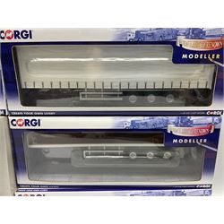Corgi - limited edition Cafe Connection Albion Reiver Sheeted Platform lorry W.H. Malcolm Ltd Jungle Cafe No.CC11603; and seven Hauliers of Renown Modeller Series vehicles CC19910, 19911, 19912, 19913, 14100, 14000 & 13700 all boxed; together with two Modeller Accessory packs (10)