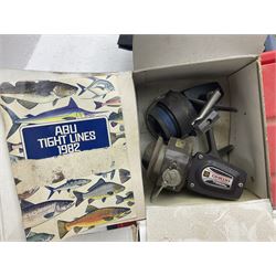 Abu Ambassadeur 7000 multiplier reel, Tenax century Ex4000 reel, fishing rods, nets and other fishing equipment 