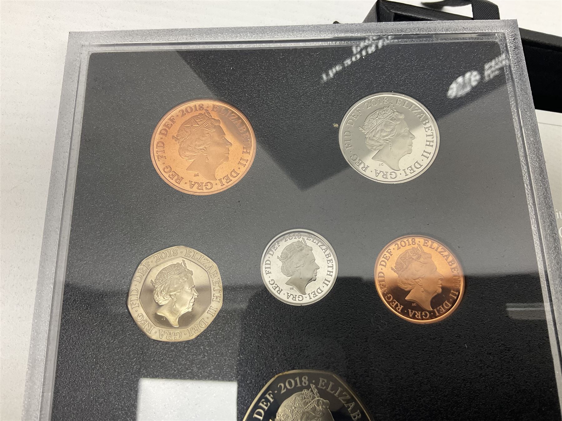 The Royal Mint United Kingdom 2018 proof coin set collector edition, cased with certificate