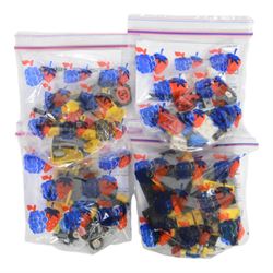 Thirty vintage Lego Classic Town unbuilt sets, including no. 6509 Red Devil Race, no. 6530 Sports Coupe, no. 6503 Sprint Racer, no. 6679 Dark Shark, no. 6673 Solo Training, no. 6342 Beach Rescue Chopper, no. 6665 River Runners, etc