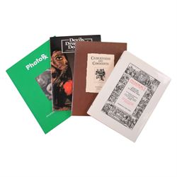 Collection of pharmaceutical interest items, comprising limited edition print to commemorate the 150th Anniversary of the Royal Pharmaceutical Society, pestle and mortar, books etc