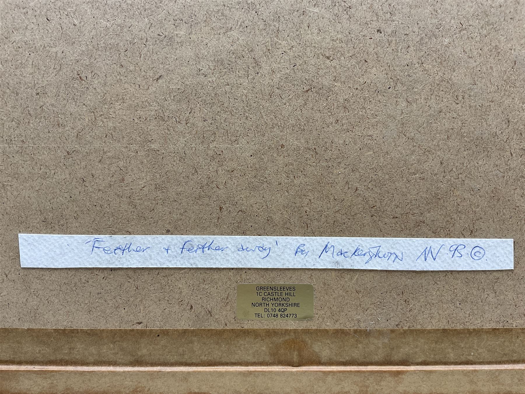 Mackenzie Thorpe (British 1956-): 'Farther and Farther Away', pastel signed with monogram and dated '93, titled verso 44cm x 61cm 
Provenance: the vendor’s father attended Thorpe’s art school in Richmond and the two became firm friends; this painting has never been on the open market before.
