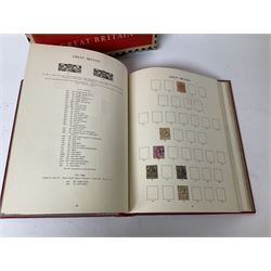 Queen Victoria and later Great British stamps housed in a red 'Windsor' album, including penny reds etc