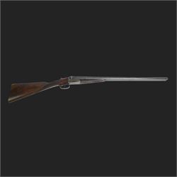 William Cashmore 12 bore, double trigger, boxlock ejector side by side double barrel shotgun with 71cm (28