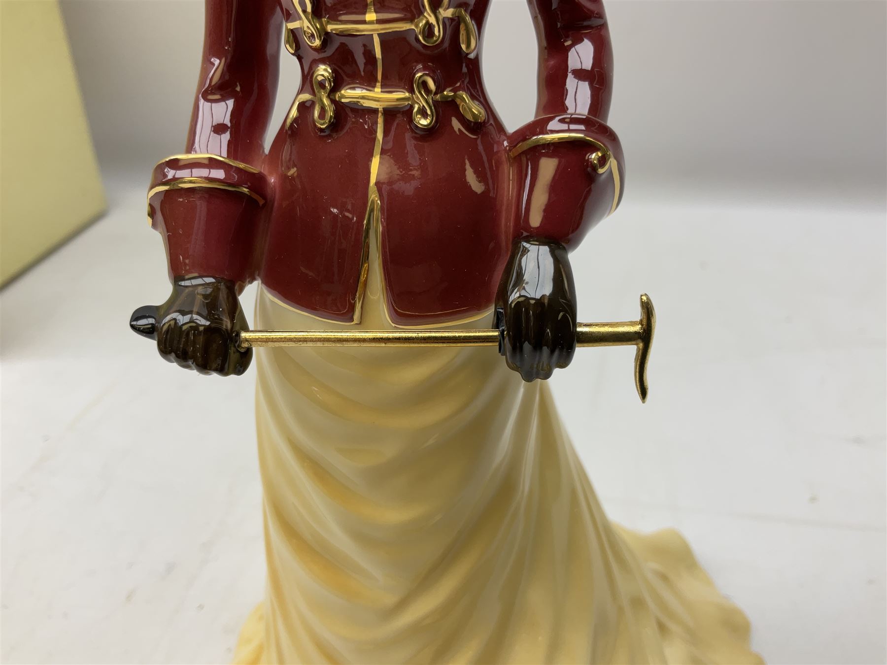 Two limited edition Coalport Sporting Pastimes figures, comprising The Rider and The Skater, both boxed with certificates