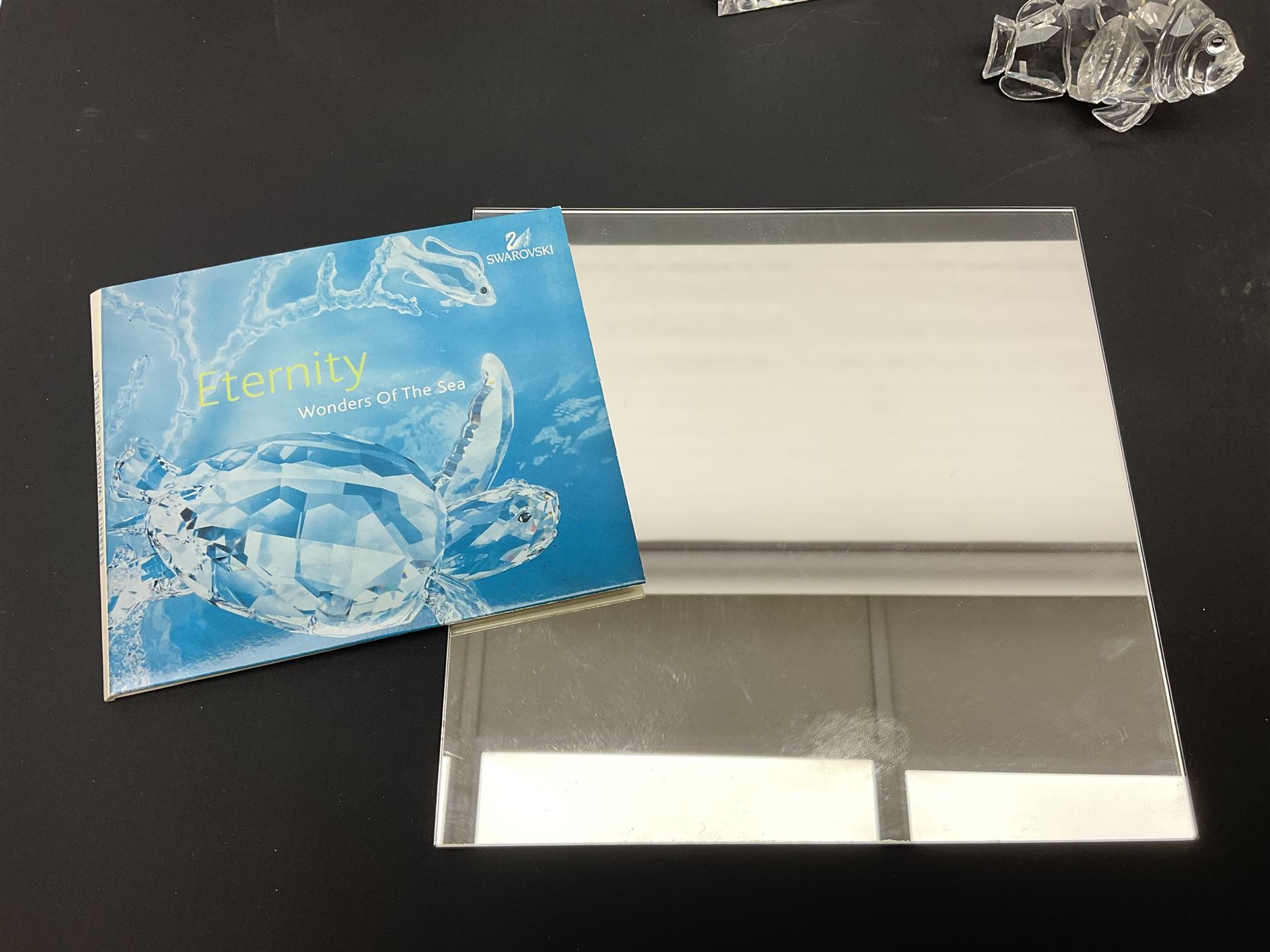 Swarovski Crystal, Wonders of the Sea Trilogy: 'Eternity', 'Community' and 'Harmony', all with stands and plaques, H20cm