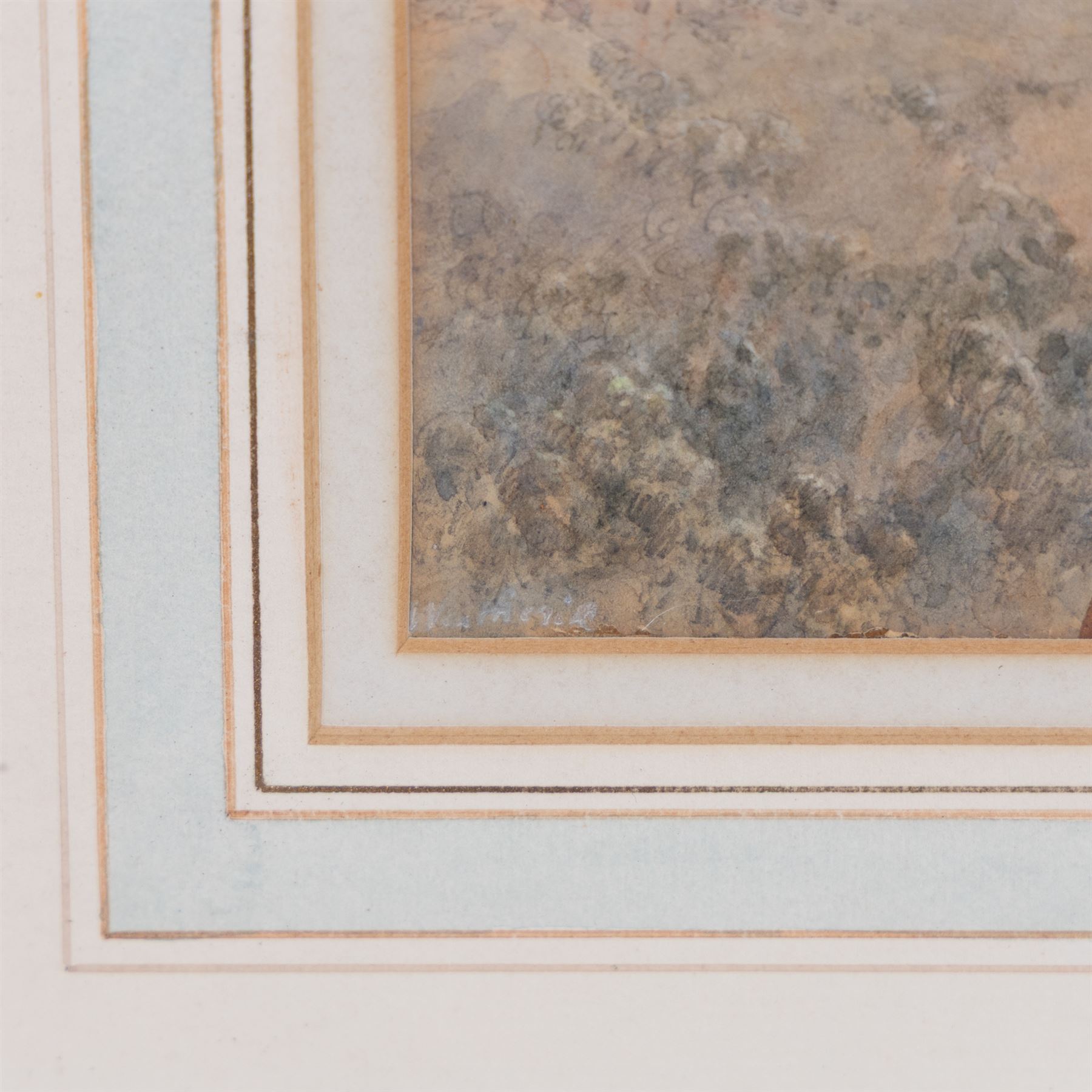 George Weatherill (British 1810-1890): 'The Esk Valley - Whitby', watercolour signed, titled on Walker Galleries label verso 13cm x 23cm