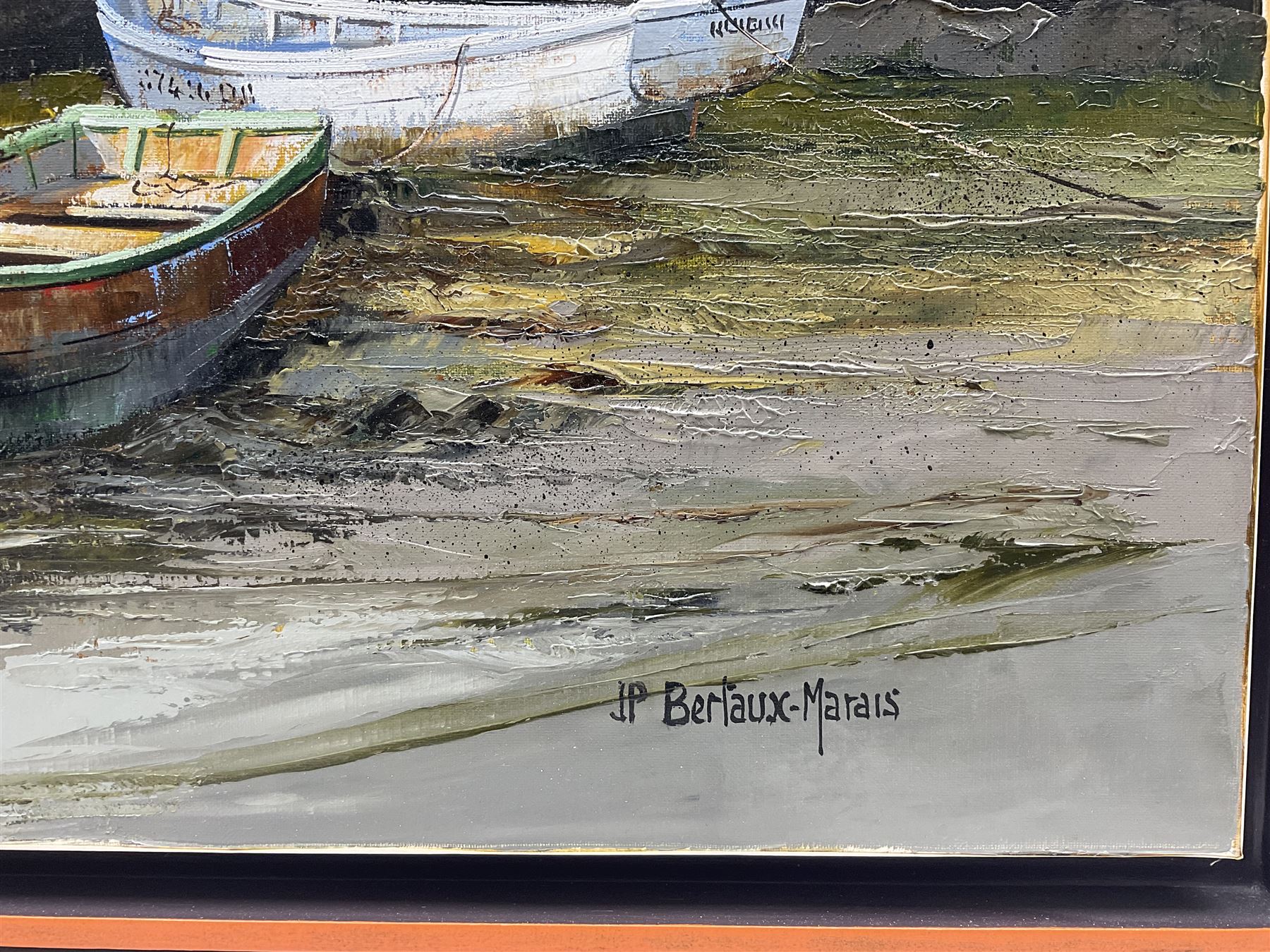 Jean-Pierre Bertaux-Marais (French 1936-): 'Le Mortbitam', oil on canvas signed, titled verso 81cm x 116cm 