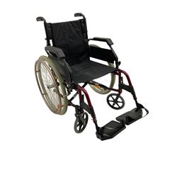 Roma medical foldable wheelchair. - THIS LOT IS TO BE COLLECTED BY APPOINTMENT FROM DUGGLEBY STORAGE, GREAT HILL, EASTFIELD, SCARBOROUGH, YO11 3TX