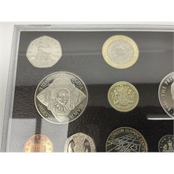 The Royal Mint United Kingdom 2008 executive proof coin set, boxed with certificate