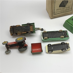 Dinky - Elevator Loader No.564, boxed with internal packaging; Blaw Knox Bulldozer No.561; Heavy Tractor No.563 and Coles Mobile Crane No.571, all boxed (4)