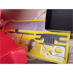 AMT Stock Car Transporter, Kodak Film Racing Team Transporter and Galles-Kraco Indy Car Transporter, Bugatti model etc, all boxed