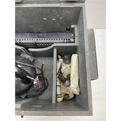 Hand signalling lantern marked 