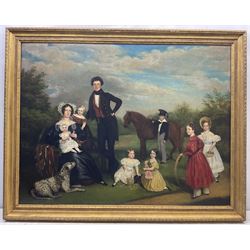 Archibald Archer (British 1789-1848): The Fenner Family of Hull, oil on canvas signed and dated 1834, 86cm x 112cm 
Provenance: private East Yorkshire collection, purchased Dee, Atkinson & Harrison 28th November 2014 Lot 607