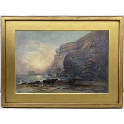 Mary Weatherill (British 1834-1913): Sailing Vessel Run Aground near Saltwick Nab Whitby, watercolour signed 24cm x 35cm 
Provenance: private collection, gifted to the vendor's mother c.1945