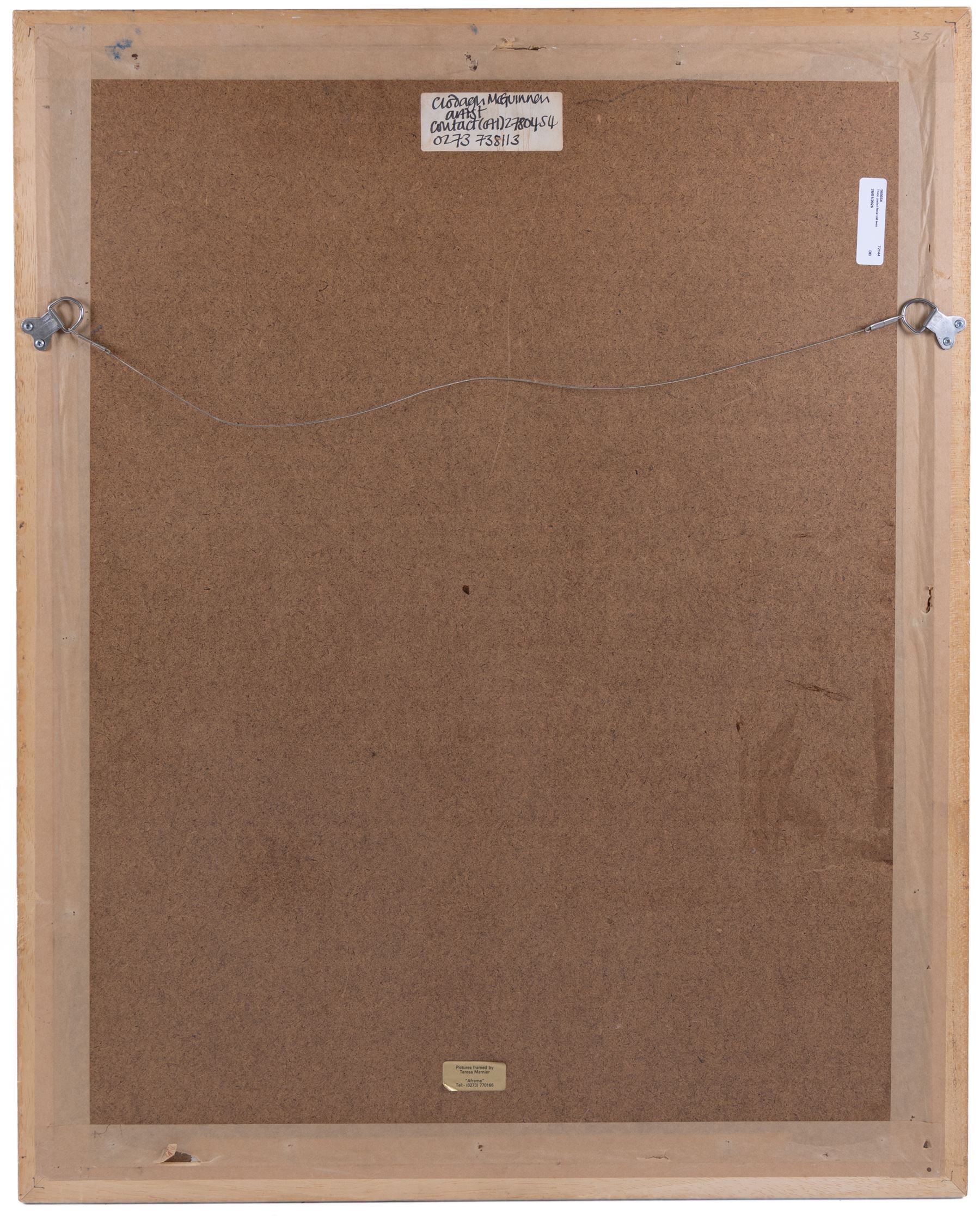 Clodagh McGuinness (Irish Contemporary): Still Life of Flowers, three large mixed media works variously signed, two 70cm x 52cm, smaller example 54cm x 40cm (3)