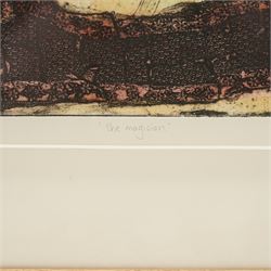 Adrienne Craddock (British Contemporary): 'The Magician', limited edition etching in colour signed titled and numbered 4/20 in pencil 76cm x 54cm