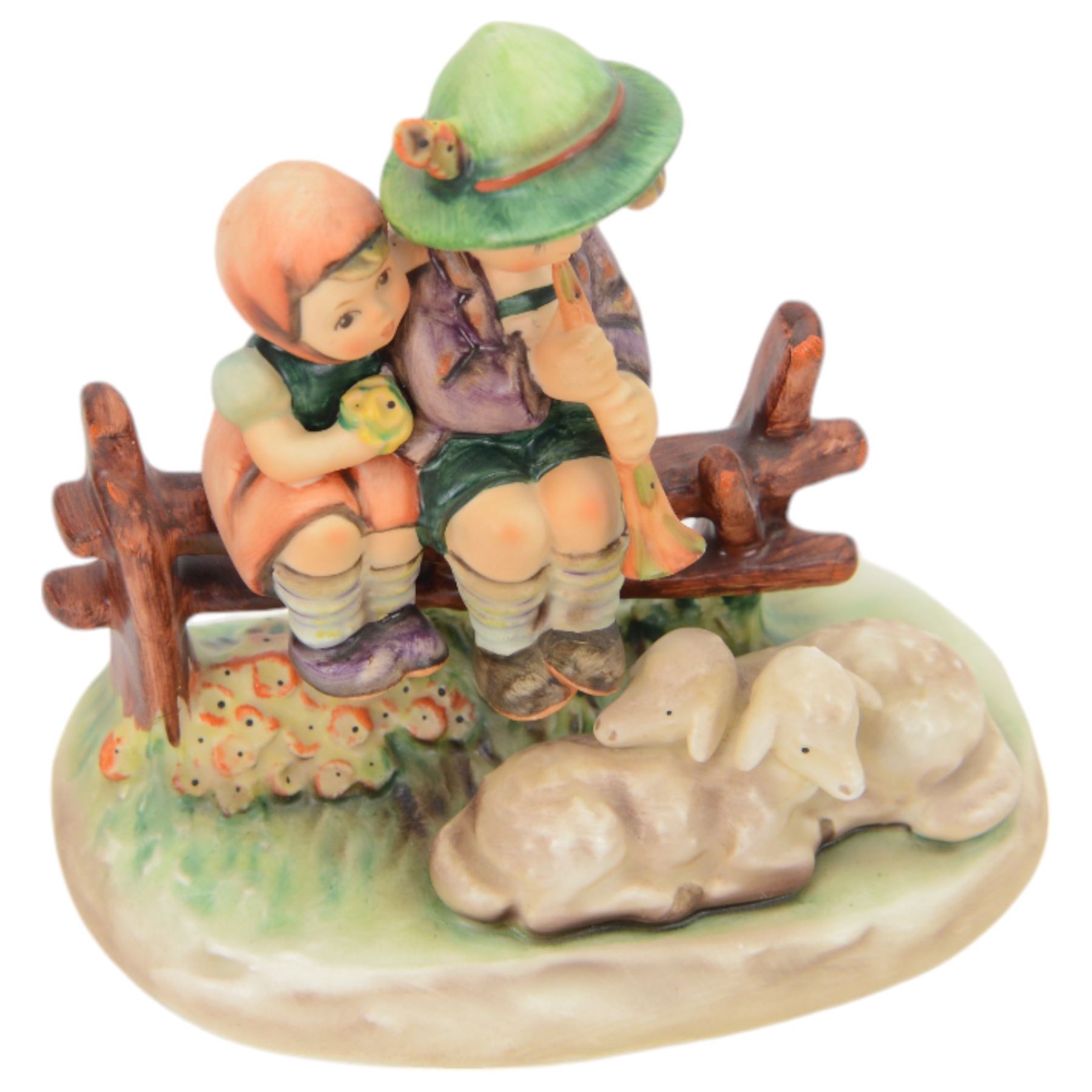 Collection of approximately  thirty four Hummel figures including Barnyard Hero, Strolling Along, Eventide Abendlied, Wayside Harmony etc 