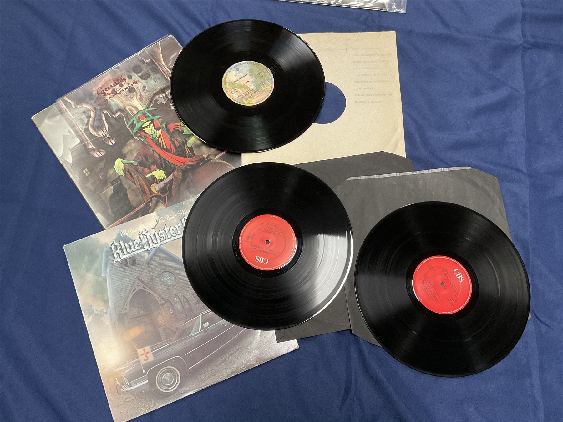 Rock, hard rock and progressive rock vinyl LPs including Greenslade 'Bedside manners are extra', 'Time and Tide', Nazareth 'No mean city', 'Close enough for Rock 'n' Roll', 'tattooed on my brain', 'Rampant', 'expect no mercy', Magnum 'Marauder', 'Anthology', 'Kingdom of Madness', 'Lost On The Road To Eternity' etc (19)