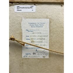 Lilian Colbourn (British 1897-1967): 'Fishermen - Whitby', pencil and chalk signed, titled on label verso 24cm x 30cm 
Provenance: exh. Scarborough Art Gallery Fourth North Riding Artist's Exhibition, loaned by the current vendor, label verso