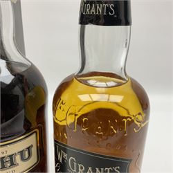 Tomintoul Glenlivet, single highland malt Scotch whisky, 1980s perfume bottling, Tomintoul Glenlivet, 8 Years Old, single malt Scotch whisky, Tamdhu, 10 year old, single malt Scotch whisky and W.M Grants, single Scotch whisky, various contents and proof 