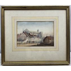 Henry Barlow Carter (British 1804-1868): Bridlington Priory Church, watercolour unsigned 15cm x 22cm 
Provenance: private East Yorkshire collection