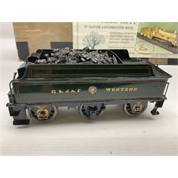 Oakville Kits '0' gauge - constructed and painted Great Western Star Class 4-6-0 locomotive 'Knight of the Golden Fleece' No.4016 and tender; in original kit box with paperwork