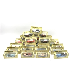 Twenty-seven Matchbox Models of Yesteryear cars and promotional commercial vehicles etc, all boxed