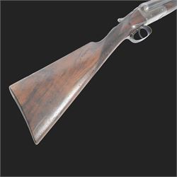 William Cashmore 12 bore, double trigger, boxlock ejector side by side double barrel shotgun with 71cm (28