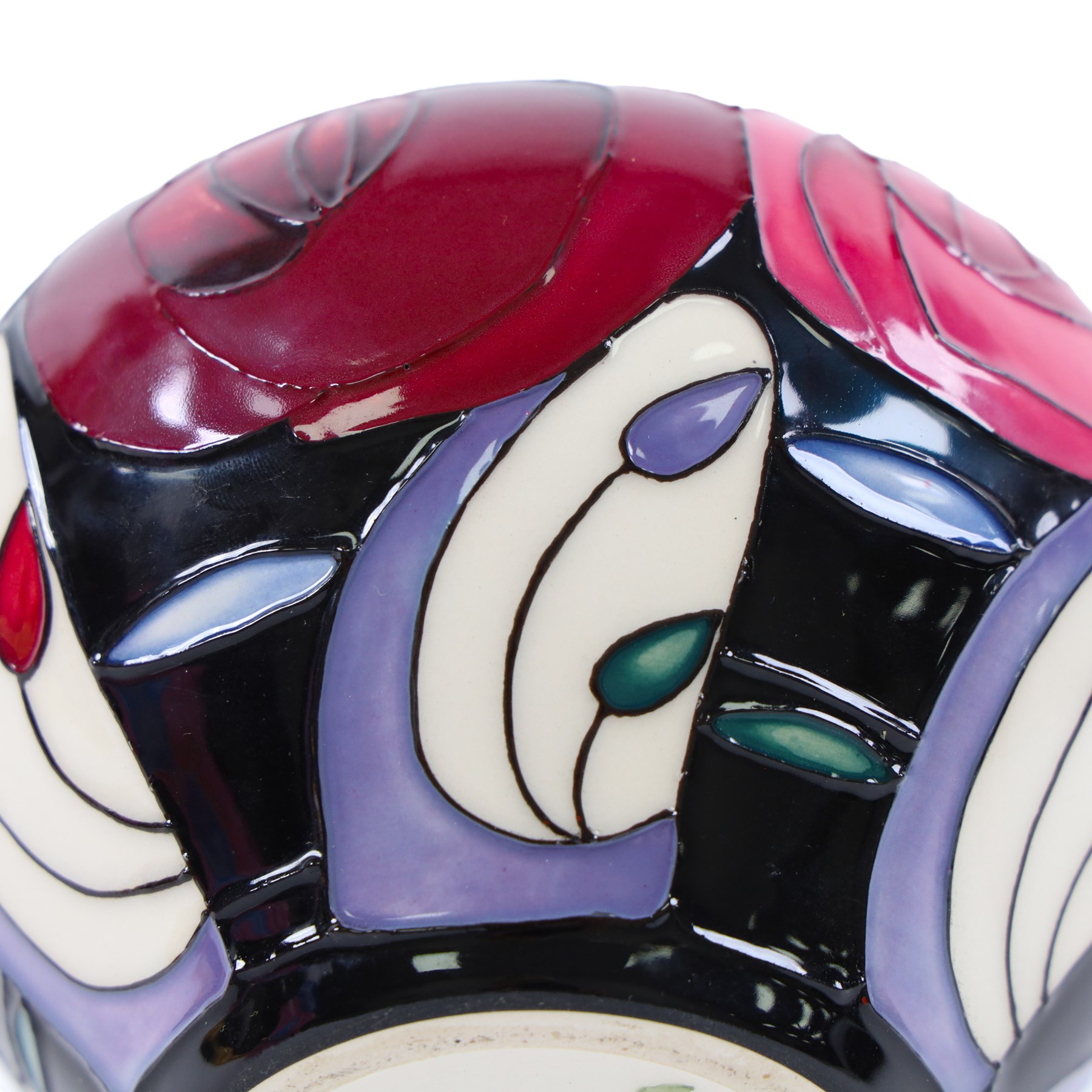 Moorcroft Tribute To Charles Rennie Mackintosh vase, designed by Rachel Bishop dated 2014, H12cm