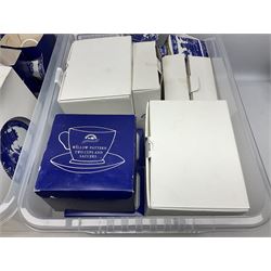Large quantity of Ringtons blue and white Willow pattern ceramics, to include exclusive collectors examples, dinner plates, teapots, breakfast set, etc, predominantly boxed