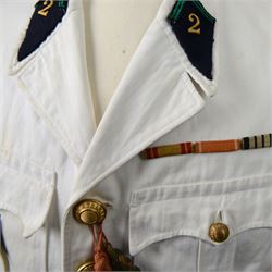 French Foreign Legion Officer, summer whites tunic 2nd d'Infanterie Regiment Etranger 
