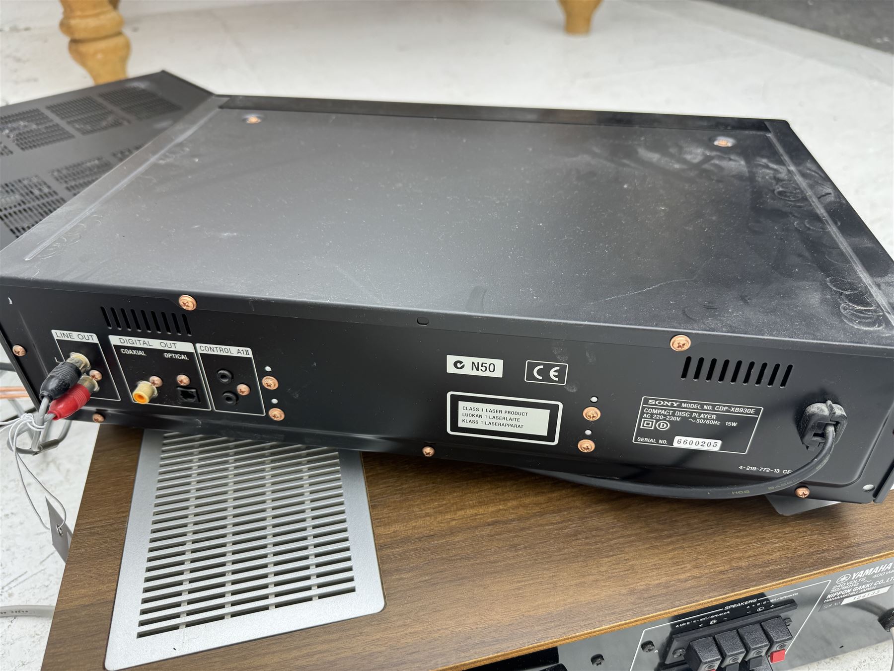 Hi-fi separates, to include Sony Current Pulse D/A Converter CD player CDP-XB930E, Yamaha Natural Sound Receiver R-S700 and a Yamaha Natural Sound Stereo Receiver CR-820