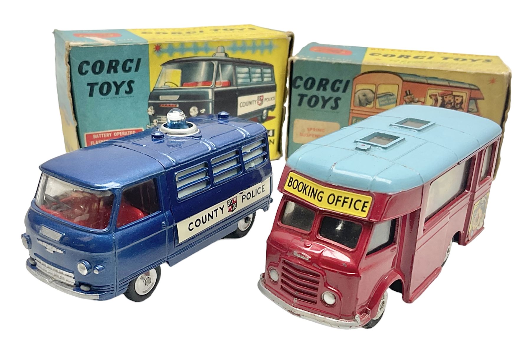 Corgi Toy Commer Van ミニカー Corgi 464, Commer Police van - Free Price Guide & Review