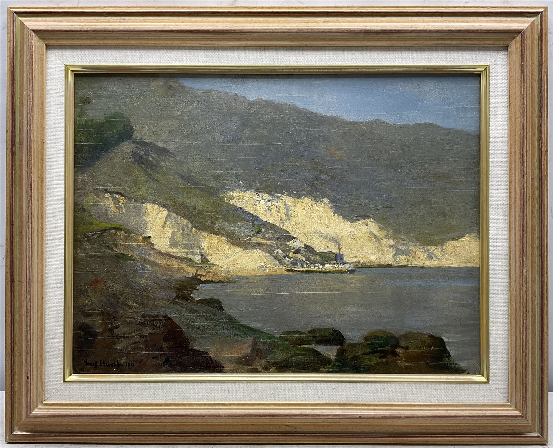 Frederick (Fred) William Elwell RA (British 1870-1958): 'A Fine Day Coast of Spain', oil on panel signed and dated 1911, remains of original title label verso 29cm x 39cm 
Provenance: East Yorkshire dec'd estate; with Christie's 28th June 2001 Lot 227; Dee Atkinson & Harrison, Driffield, 18th February 2005 Lot 416